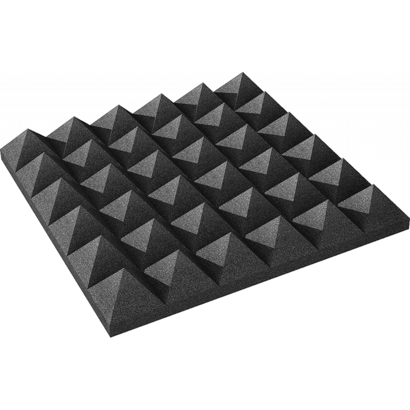Auralex 4PYR22CHA-HP - Studiofoam pyramid 4x24x24" anthracite (boite de x6)