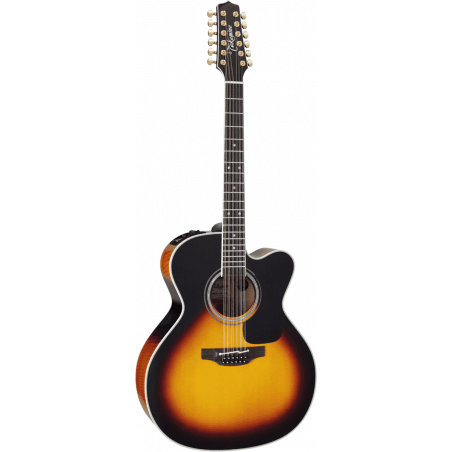 Takamine P6JC-12BSB - Guitare électro acoustique - brown sunburst 12-cordes