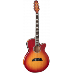 Takamine TSP178AC-FCB – Guitare électro acoustique -  thin line series - arched cutaway faded cherry burst