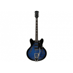 Vox BC-S66B-BL – Guitare électrique - Bobcat - bigsby blue