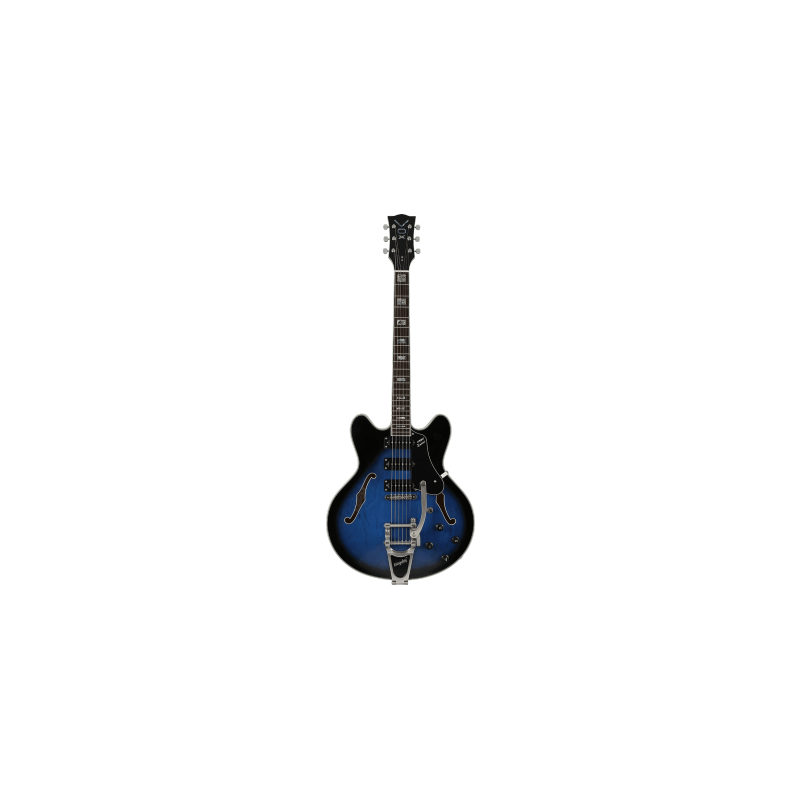 Vox BC-S66B-BL – Guitare électrique - Bobcat - bigsby blue