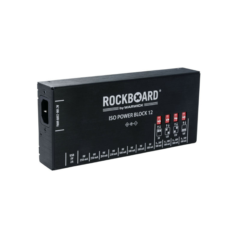 Rockboard - Power Block  Multi alim 9 à 18V, 100/230 Volt