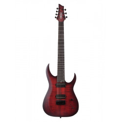 Schecter - Guitare électrique 7 cordes Sunset-7 Extreme - Scarlet Burst