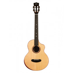 Kala - Ukulélé baryton cutaway Contour collection, Solid Gloss Spruce Rosewood (+housse)