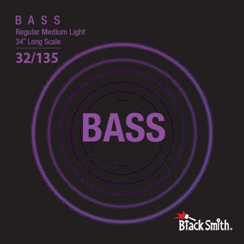 Black Smith NW32135-634 - Jeu Cordes basse 6 cordes 32-135 34''