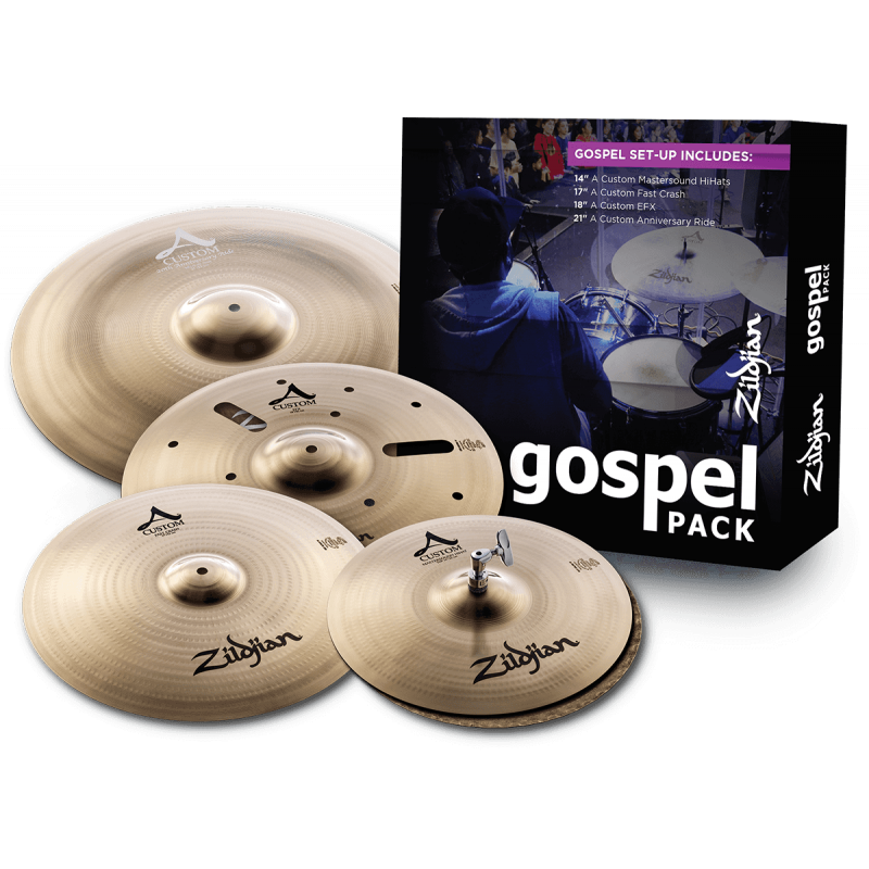Zildjian AC0801G - Pack gospel 14''- 17''- 18''- 21''