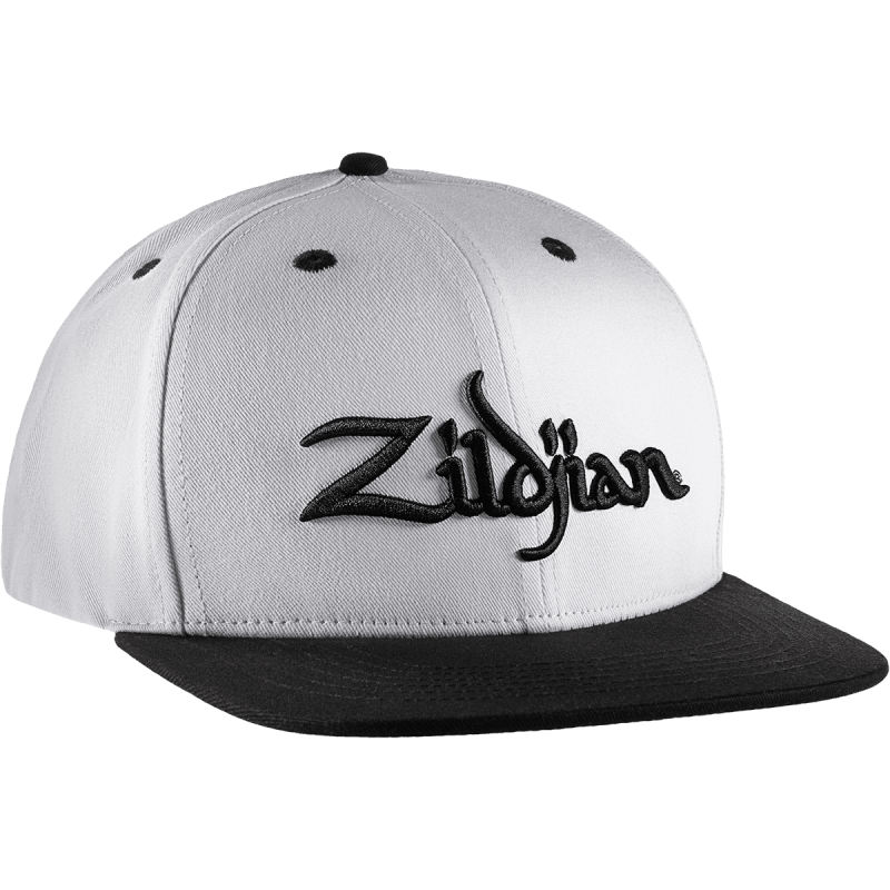 Casquette blanche 6 panel logo zildjian