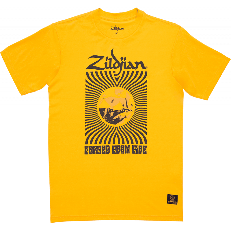 T-shirt zildjian 400 ans 60s rock l