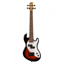 Kala UBASS-SB-TB - Ukulélé U-Bass électrique 4 cordes - Tobacco Burst (+housse)