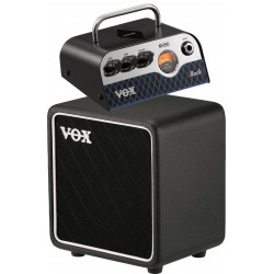 VOX - Pack Tête d'ampli 50 watts Nutube Rock + baffle guitare électrique 8 pouces