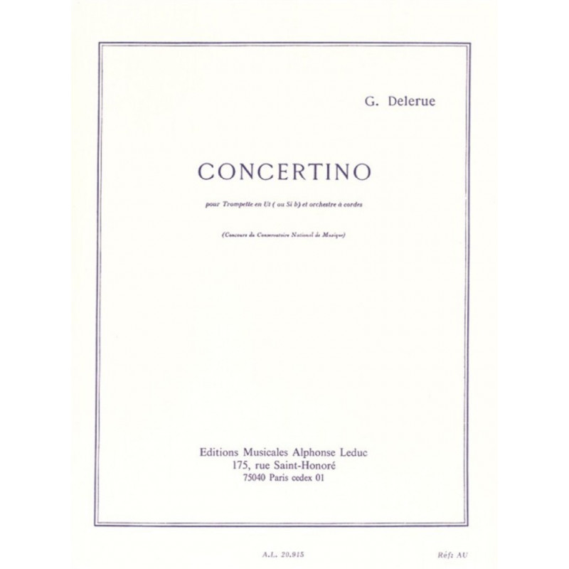 Concertino pour Trompette et Orchestre à corde - Georges Delerue