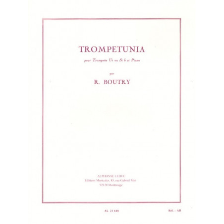 Trompetunia pour trompette en si bémol et piano - Roger Boutry