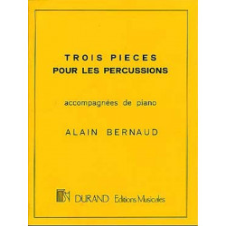 3 Pieces Percussions  - Alain Bernaud