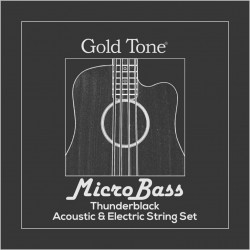 Goldtone MBS-BL - Cordes Aquila noire Thunderguts en polymère, pour micro basse