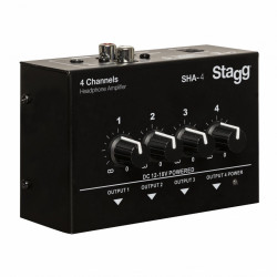 Stagg SHA-4 EU - Amplificateur de casque stéréo 4 canaux