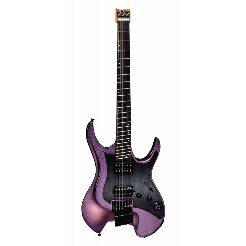 Mooer GTRS W900 - Guitare électrique headless - Aurora pink (+ housse)
