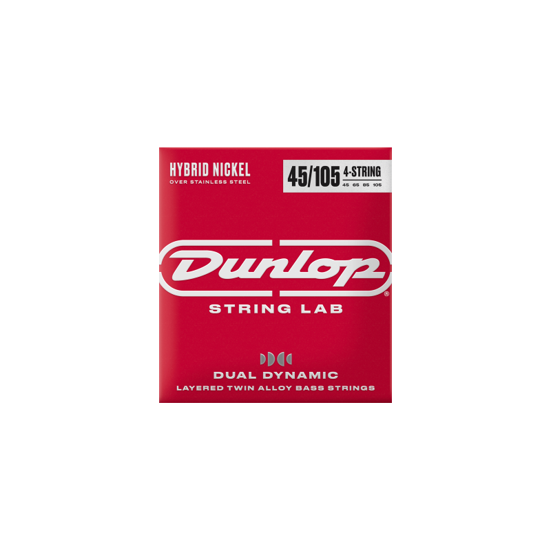 Dunlop DBHYN45105 - Hybrid Nickel 45-105 - Jeux guitare basse