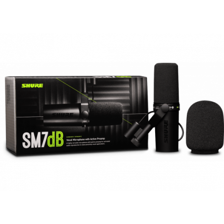 Shure SM7DB - Microphone broadcast dynamique avec préamp