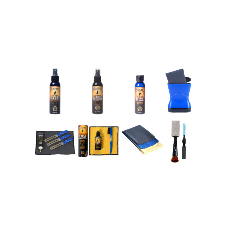 Music Nomad  MN292 - Kit total SPA - Nettoyant, huile pour la touche, polish, outils et chiffons