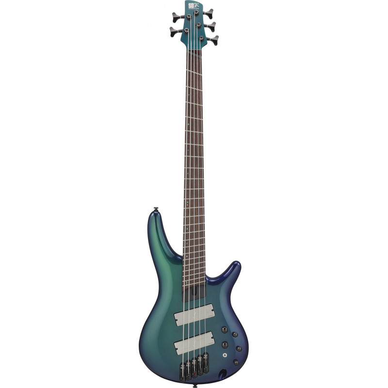 Ibanez SRMS725BCM - Guitare basse 5 cordes  Blue Chameleon