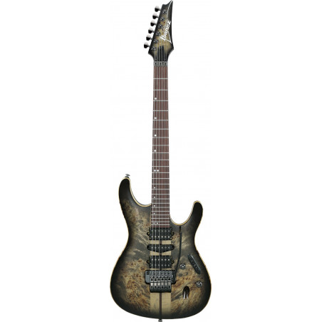 Ibanez S1070PBZCKB - Guitare électrique - Charcoal Black Burst (+ housse)