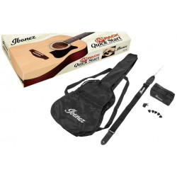 Ibanez V50NJPOVS - Pack guitare acoustique Jam Pack - Open Pore Vintage Sunburst (+ housse et accessoires)