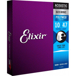 Elixir Polyweb 11000 - Jeu de cordes Guitare acoustique 10-47