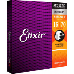 Elixir Bariton 11306 - Jeu de cordes Guitare acoustique 16-70