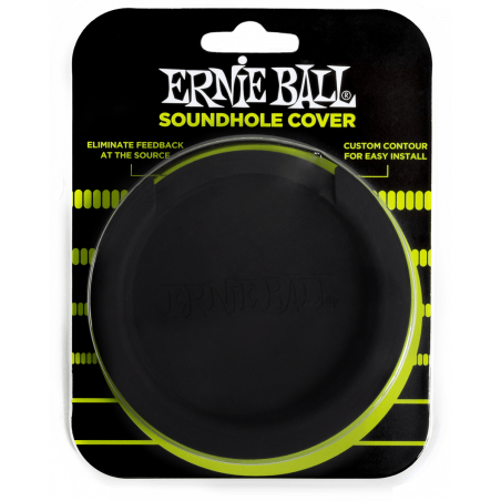 Ernie Ball 9618 - Bouchon de rosace en caoutchouc noir