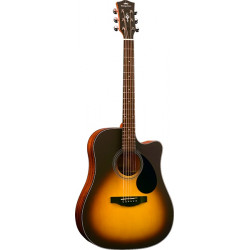 Kepma EDC Dreadnought Sunburst - Guitare acoustique série Plytone