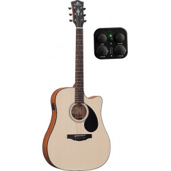 Kepma EDCE-K10 Dreadnought Natural - Guitare électro-acoustique série Plytone