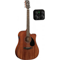 Kepma EDCE-K10 Dreadnought Walnut - Guitare électro-acoustique série Plytone