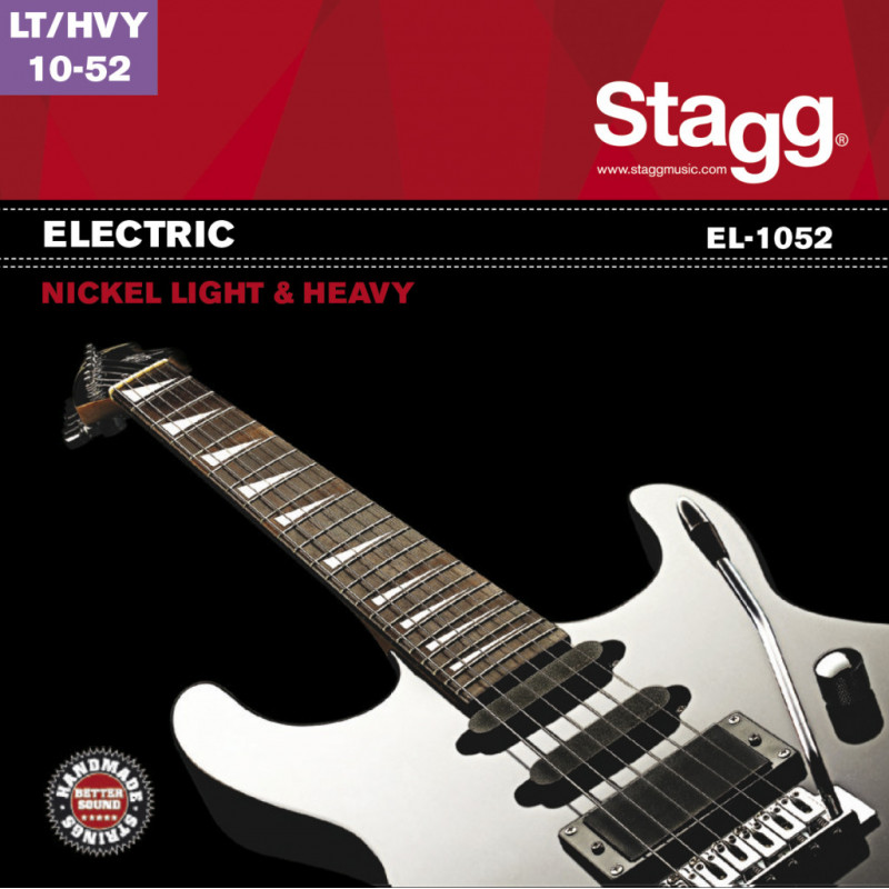 Stagg EL-1052 - Jeu de cordes en acier nickelé pour guitare électrique