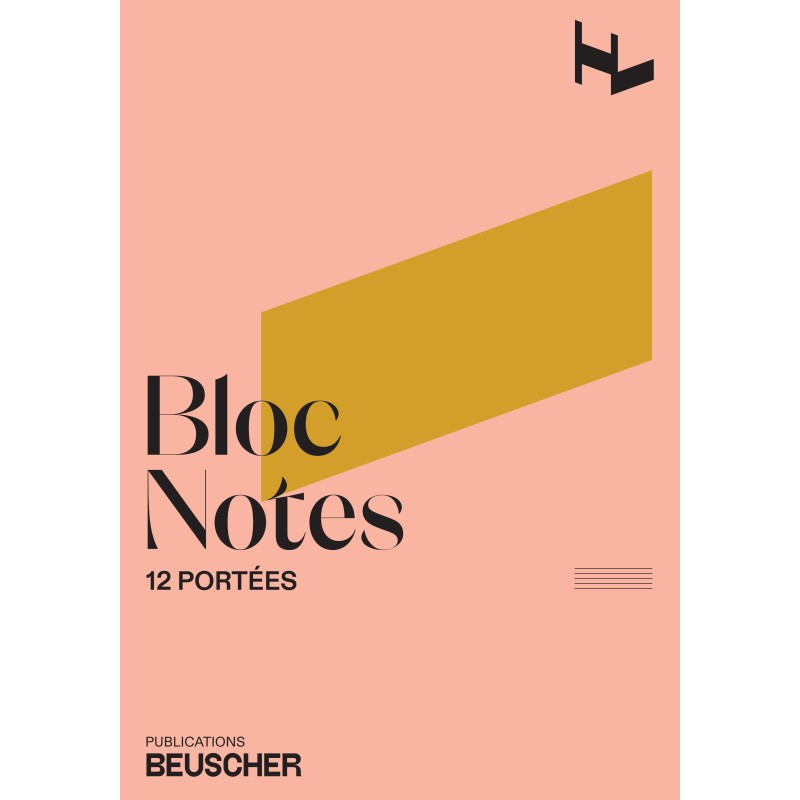 Bloc de musique 12 portées 100 pages