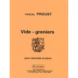 Vide greniers - Partition clarinette et piano - Pascal Proust