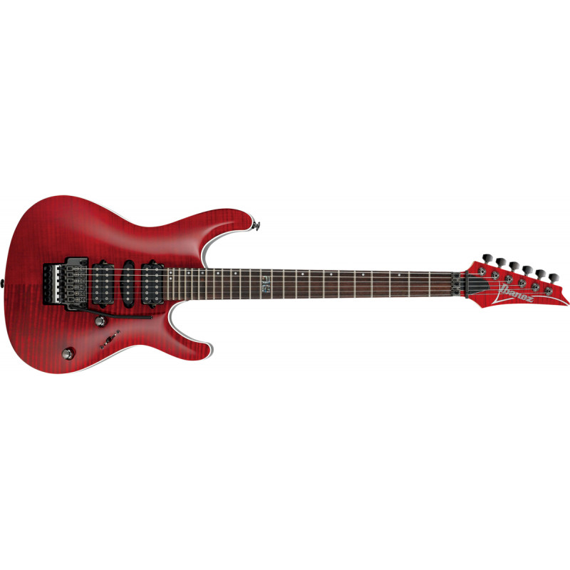 Guitare Electrique Ibanez KIKO100-TRR Signature Kiko Loureiro - transparent ruby red+ étui