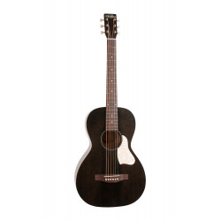 Art & Lutherie Roadhouse Faded Black - Guitare électroacoustique parlor