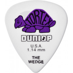 Dunlop 424R114  - Médiator Tortex Wedge - 1.14 mm